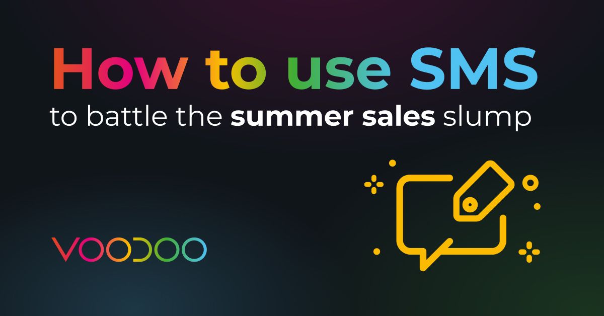 How to use SMS to battle the summer sales slump